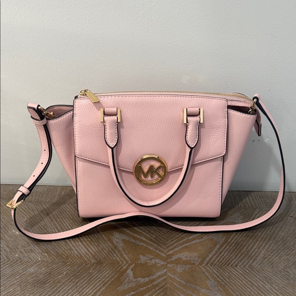 Michael Kors Hudson Leather Satchel - Picture 1 of 5
